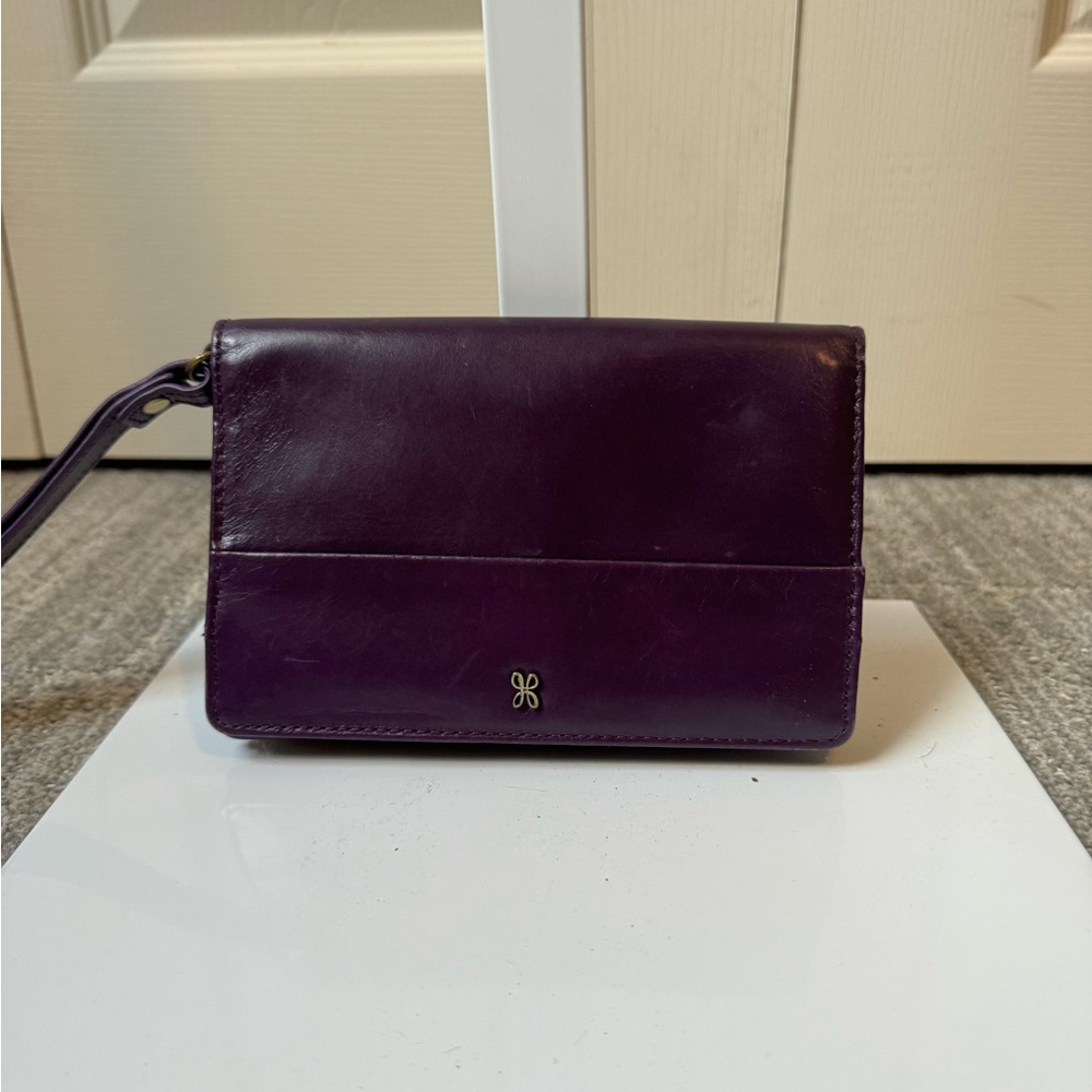 Beautiful plum wristlet - Hobo Jill wristlet